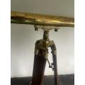 Vintage Brass Telescope on Tripod