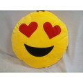 Emoji Cushions / Heart Eyes Pillow Emoticon Laugh 35cm x 35cm NR1 Valentines Gift