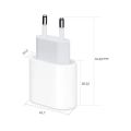 USB-C 25W Fast Charging Power Adapter for iPhone/Samsung