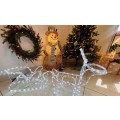 Christmas reindeer with reindeer vehicle  light /white,warm white,mix colour
