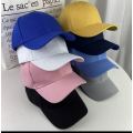 Plain baseball caps, For men and women (3 pcs)