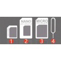 Micro & Nano Sim Card Adapter with Pin