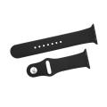 Apple Compatible Silicone Watch Strap Band 42mm S/M - Black