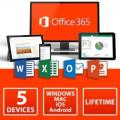 Office 365 Lifetime License For 5 Devices With 1 TB OneDrive