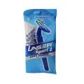 Eco LASER Razor Sport 2 Long Handle with Smoothstrip (5 pack)