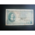 1951 One Pound Signed by M H de Kock