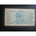 1951 One Pound Signed by M H de Kock