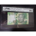 2018 R10 Mandela Commemorative PMG 66