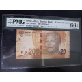 2018 R20 Mandela Commemorative PMG 66