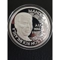 1993 Mandela Silver plated Proof Cameo Medallion