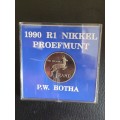 1990 R1 Proof PW Botha