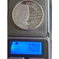 1993 Mandela Silver Plated 1 Ounce Medallion Proof Cameo