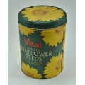 Vintage Collectible Vital Shelled Sunflower Seeds Tin