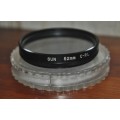 Vintage Sun 52mm C.P.L. Polarising Filter in protective case. Made in Japan