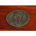 1891 Queen Victoria British Silver `Jubilee Head` Crown - 566 000 Minted