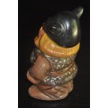 Vintage Rolf Berg Torshalla Sweden Ceramic Glazed Clay Viking Gnome Figurine c1960