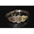 Vintage 9ct Gold Engraved and Scalloped Baby Bracelet