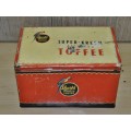 Vary Rare Vintage Large 4lbs Sharps Super-Kreem Assorted Toffee Tin C1940
