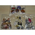 Bulk lot of vintage beads and other jewellery crafting materials