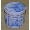 Contemporary Collectible De Bankergroep Syrup Waffles Delft Style Storage Tin