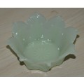 Vintage Chinese Translucent Jadeite Lotus Flower Bowl