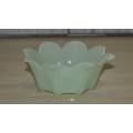 Vintage Chinese Translucent Jadeite Lotus Flower Bowl