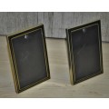 Pair of Vintage Brass Photo Frames Made in China