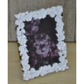 Decorative Cast Plastic Floral Photo Frame