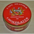 Vintage Prestige Cape Heather Assortment of Chocolates Tin manufactured by Humphries Ltd SA