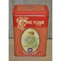Collectible, Contemporary Large Snowflake Cake Flour Tin