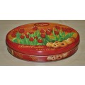 Vintage, Collectible Embossed Santa Edwiges Butter Cookies Tin