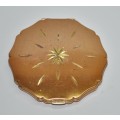 Vintage Gold and Copper Tone Stratton Powder Compact Made in England c1950