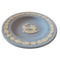 Small Vintage Blue Jasperware Plate - Windsor Castle by Wedgwood