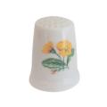 Collectible Vintage Porcelain Thimble - Botanical