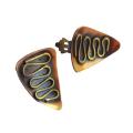 Retro/vintage Copper and Brass Clip-on Earrings