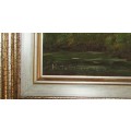 Landscape - Framed Oil on board signed Hetta Beyers 1999