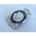 ATC - Air Training Corps silver tone metal and enamel badge