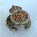WW2 Auxiliary Fire Service EPNS and Enamel Badge