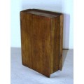 Vintage treen wooden book box