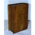 Vintage treen wooden book box