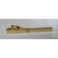 Vintage gold plated machined tie bar