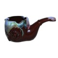 Vintage 1950`s Western Themed Pipe-shaped Ashtray