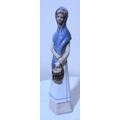 Collectible Llardo Style Figurine - Tall Girl carrying a basket c1980