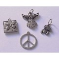 Vintage Lot of Silver Tone Charms