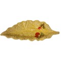 Vintage Crown Devon Yellow Tomato & Radish Leaf Dish (1930-1965)