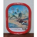Collectible Kellogg`s Tray - `Reddy`s Great Slide to the Home Plate` 1912 Advertisement c1996