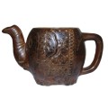 Vintage Brown Ceramic Elephant Incense Burner
