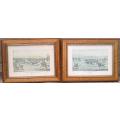 100%SCARCE AND EXTREMELY RARE PRINTS By (W. ALKEN DEL) IN LATE 18th century FRAMES 1901 F