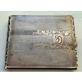 TRUE VINTAGE APLACCA GERMAN SILVER CIGARETTE CASE WITH ENGRAVING