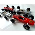 4X VINTAGE COLLECTORS FERRARI PENNY TOY CARS FROM 1960 - EXCELLENT CONDITION - ALL MADE IN ITALY